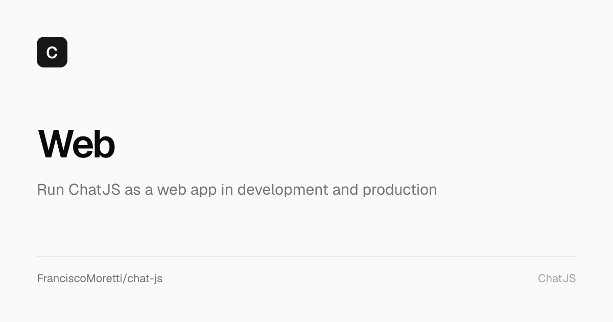 Web - ChatJS Documentation